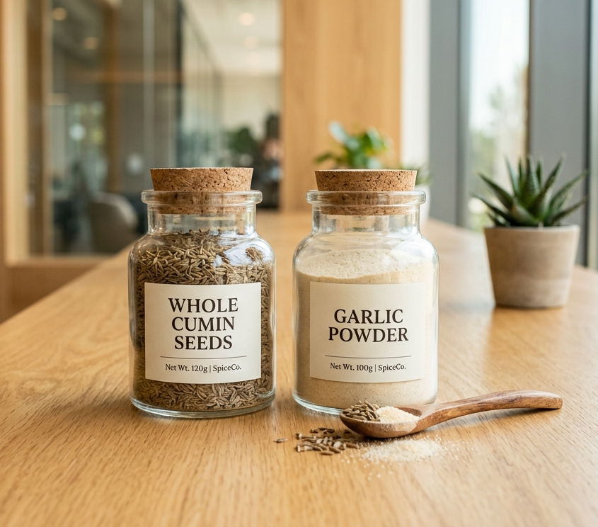 Cumin Seeds & Garlic Powder